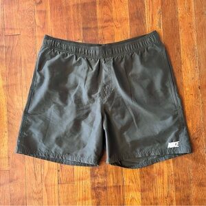 Vintage Y2K Nike Embroidered Spellout Mesh Lined 6in Athletic Shorts M